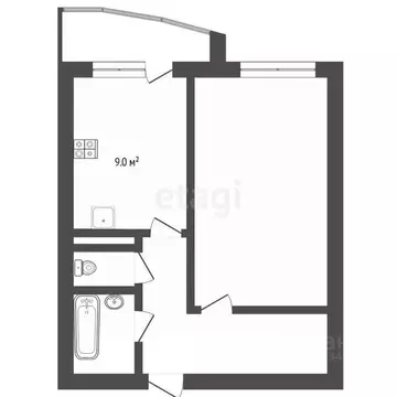 1-к кв. Тюменская область, Тюмень Антипино мкр, ул. Беловежская, 7 ...