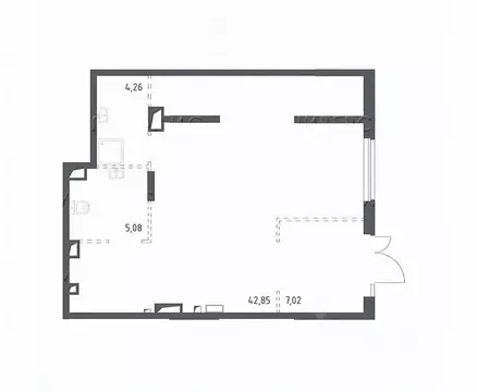 Офис в Москва пер. Любучанский, 1к3 (59 м)