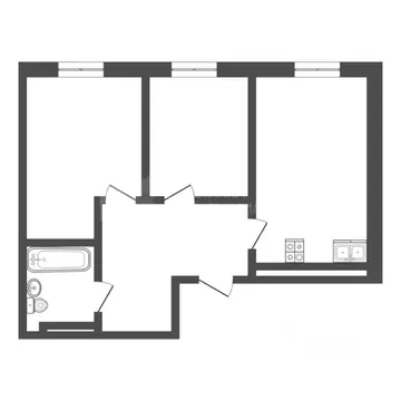 2-к кв. Тюменская область, Тюмень Ставропольская ул., 160/1 (63.9 м)