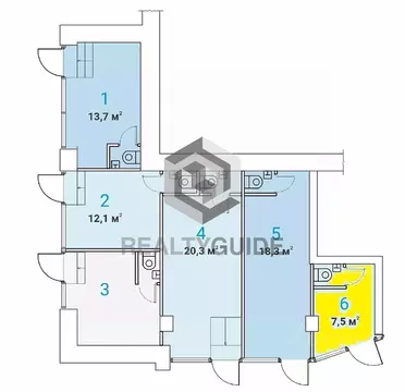 Помещение свободного назначения в Москва просп. Мира, 97 (8 м)