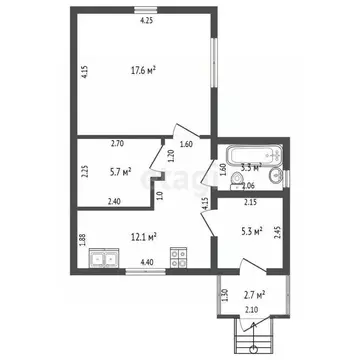 Дом в Воронежская область, Борисоглебск ул. Пешкова, 5 (39 м)