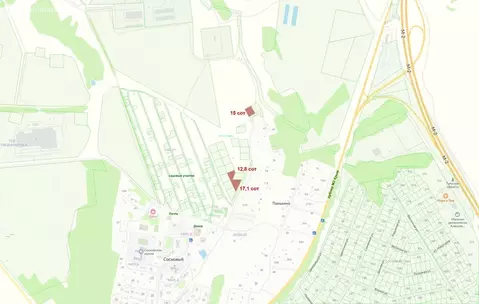 Участок в сельское поселение Малаховское (12.8 м)