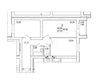2-к кв. Ленинградская область, Коммунар г. Гатчинский муниципальный ...