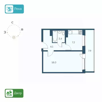 1-к кв. Новосибирская область, Новосибирск Междуреченская ул., 7/1 ...