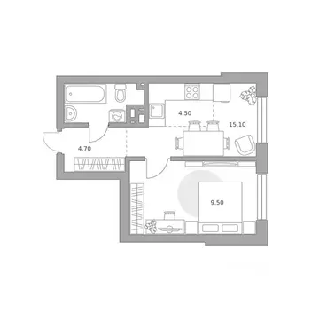 2-к кв. Башкортостан, Уфа Зеленая Роща жилрайон, Лесная Симфония жилой ...
