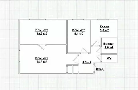 3-к кв. Самарская область, Новокуйбышевск пос. Гранный, ул. Гранная, ...