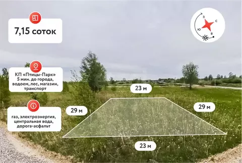 Участок в Тюменская область, Тюмень  (7.15 сот.)