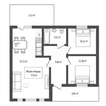 Дом в Новосибирская область, Бердск Слава садовое товарищество, ул. ...