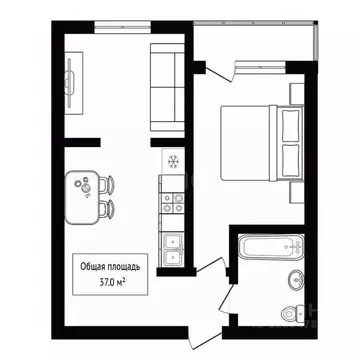 1-к кв. Новосибирская область, Бердск Боровая ул., 4/10А (37.0 м)