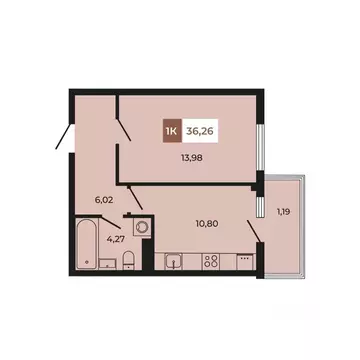 1-к кв. Ростовская область, Аксайский район, Щепкинское с/пос, пос. ...