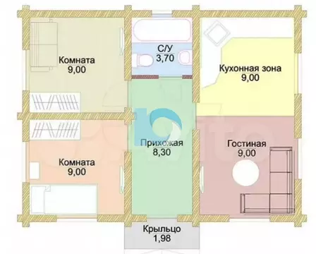 Дом в село Карамалы, улица Исмагилова (72 м)