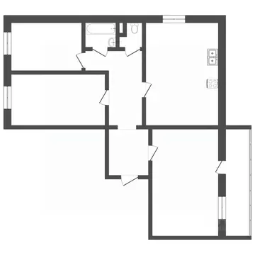 3-к кв. Пермский край, Пермь ул. Генерала Панфилова, 2 (68.5 м)