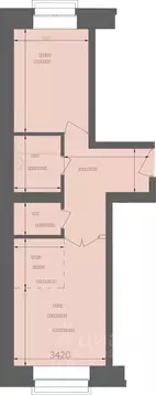 2-к кв. Хакасия, Абакан Нижняя Согра мкр, ул. Буденного, 78Б/4 (39.38 ...