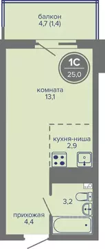 Студия Пермский край, Пермь ш. Космонавтов, 309Ак1 (25.0 м)