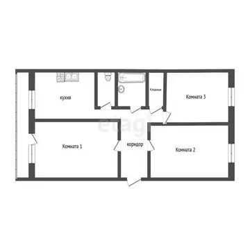 3-комнатная квартира: Ярославль, Залесская улица, 6к2 (64.9 м)