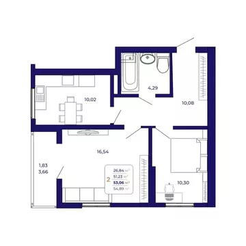 2-к кв. Башкортостан, Уфа Затон-Восточный жилрайон, Паруса жилой ...