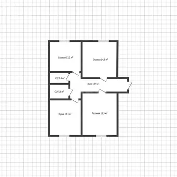 3-комнатная квартира: Майкоп, 7-й переулок, 14А (75.1 м)