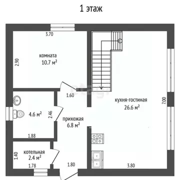 Дом в Тюменская область, Тюменский муниципальный округ, с. Каменка, ...