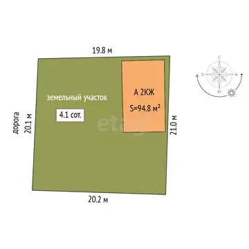 Дом в Тюмень, СНТ Автомобилист, Грушевая улица (94.8 м)