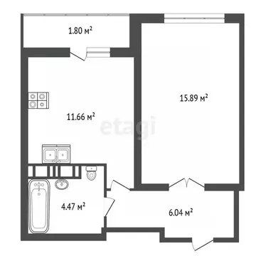 1-к кв. Ярославская область, Ярославль ул. Дядьковская, 25А (39.48 м)
