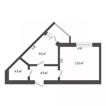 1-к кв. Амурская область, Благовещенск ул. Василенко, 20/3 (36.4 м)