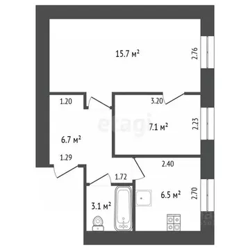 2-к кв. Самарская область, Самара Средне-Садовая ул., 12 (39.1 м)