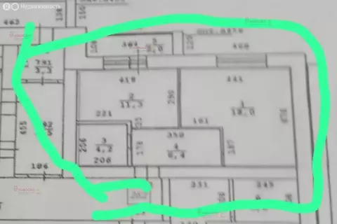 1-комнатная квартира: Берёзовский, улица Гагарина, 17 (39 м)