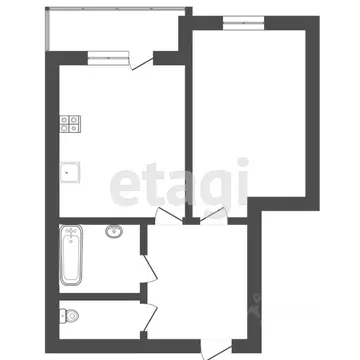 1-к кв. Тюменская область, Тюмень ул. Николая Ростовцева, 27к2 (40.6 ...