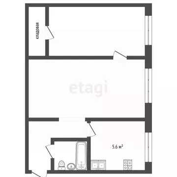 2-к кв. Ярославская область, Ярославль ул. Блюхера, 38 (44.2 м)