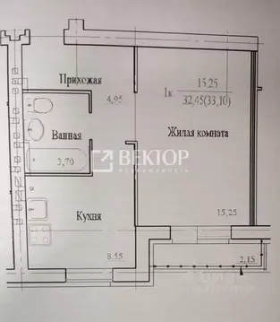 1-к кв. Ивановская область, Кохма просп. Героев, 5 (33.0 м)