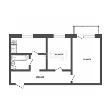 2-к кв. Коми, Ухта пос. Югэр, ул. Совхозная, 68 (47.9 м)