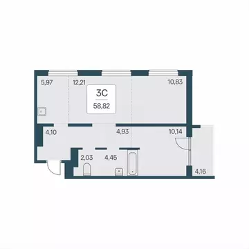 2-к кв. Новосибирская область, Новосибирский район, Мочищенский ...