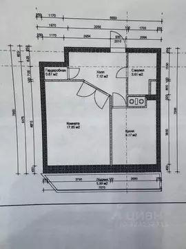 1-к кв. Московская область, Раменское Коммунистическая ул., 40/1 (41.2 ...