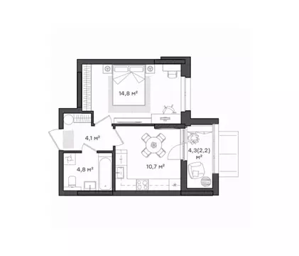 1-к кв. Ярославская область, Ярославль Тутаевское ш., 93Б (36.2 м)