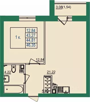 1-к кв. Владимирская область, Владимир пос. Заклязьменский, Заречье ...