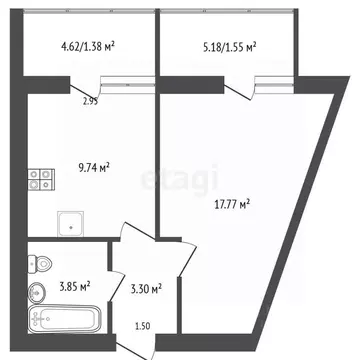 1-к кв. Севастополь просп. Античный, 52 (35.3 м)