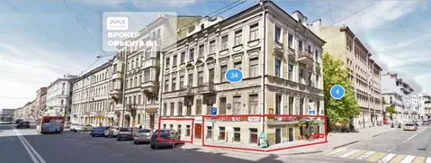 Помещение свободного назначения в Санкт-Петербург ул. Жуковского, 34 ...