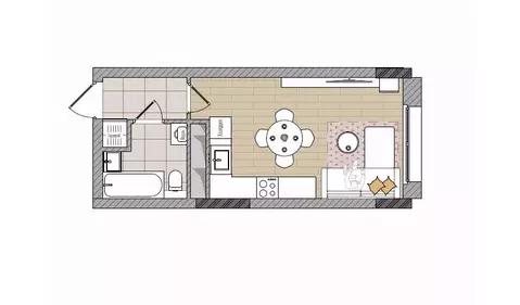 Студия Кировская область, Киров Мелькомбинатовский проезд, 3 (26.0 м)