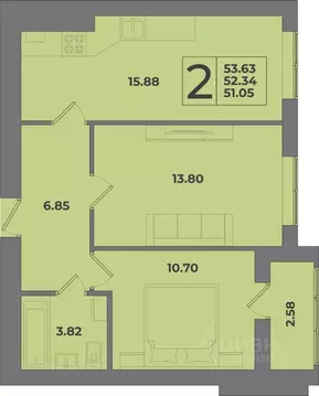 2-к кв. Калининградская область, Калининград Коммунистическая ул. ...