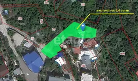 Участок в Крым, Ялта пер. Лукомского, 14 (6.4 сот.)