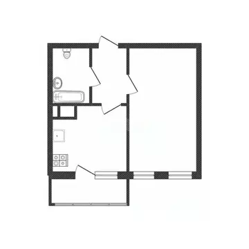 1-к кв. Белгородская область, Белгородский район, Северный городское ...