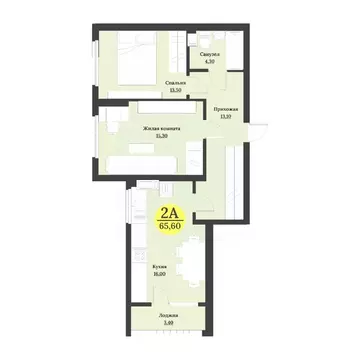 2-к кв. Ставропольский край, Невинномысск бул. Мира (65.6 м)