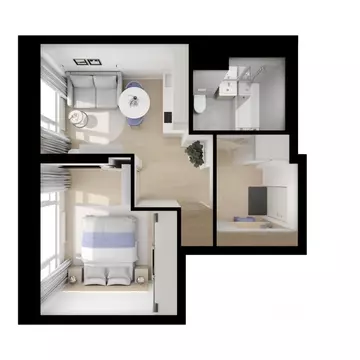 1-к кв. Москва Кавказский Бульвар 51 жилой комплекс, к3.1 (31.2 м)