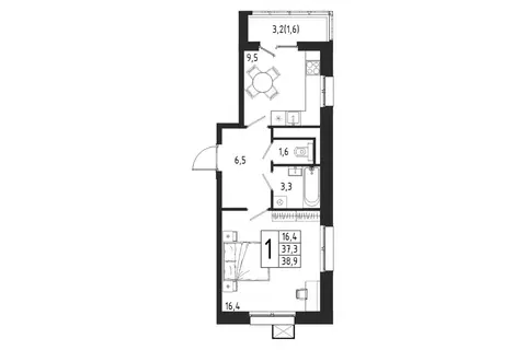 1-к кв. Московская область, Химки Клязьма-Старбеево мкр, Международный ...
