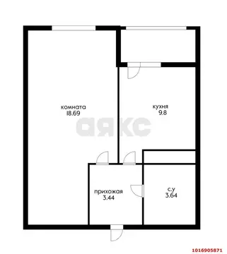 1-комнатная квартира: Краснодар, Прикубанский внутригородской округ, ...