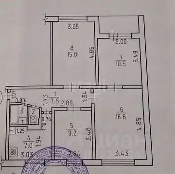 4-к кв. Удмуртия, Ижевск ул. Михаила Петрова, 23 (68.9 м)