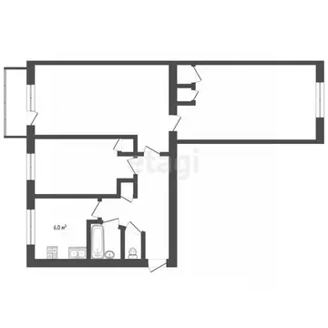 3-к кв. Вологодская область, Вологда Ленинградская ул., 72 (58.8 м)