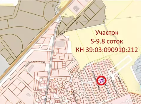 Участок в Калининградская область, Гурьевский муниципальный округ, ...