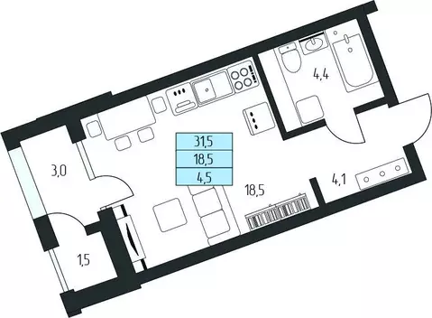 Студия Карачаево-Черкесия, Зеленчукский район, с. Архыз  (28.95 м)