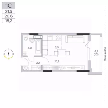 Студия Московская область, Мытищи городской округ, д. Пирогово ул. ...